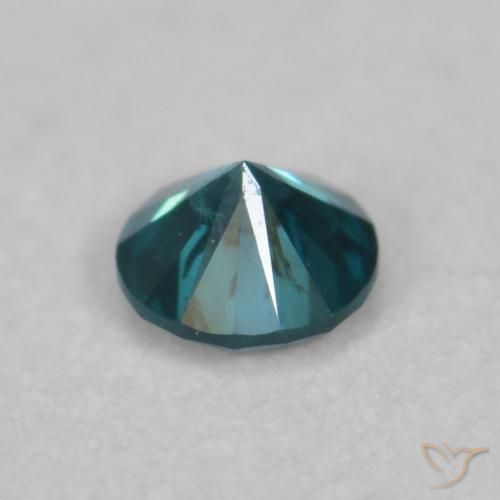 Diamante Azul natural de 0.06 ct, Redondo, VVS-VS