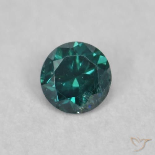 0.04ct Natural Verde Diamante, Redondo, SI