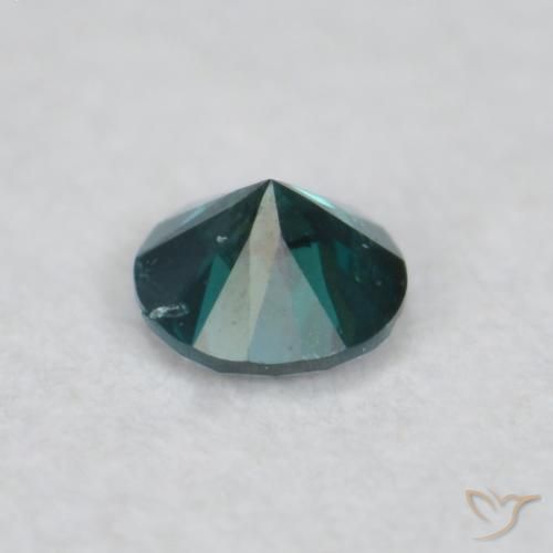 Diamante Verde natural de 0.04 ct, Redondo, SI