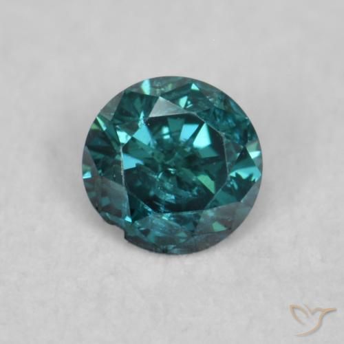 0.06ct Natural Verde Diamante, Redondo, SI