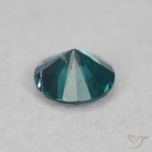 Diamante Verde natural de 0.06 ct, Redondo, SI