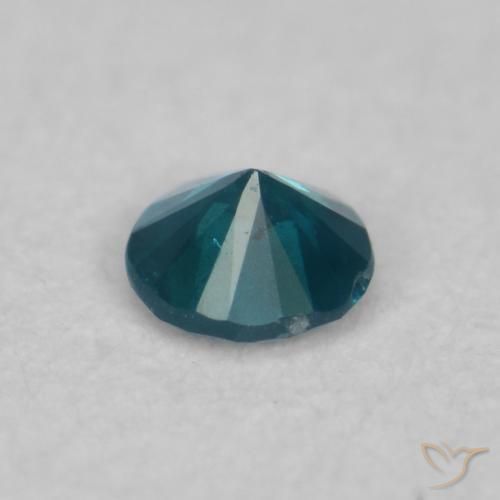 Diamante Azul natural de 0.05 ct, Redondo, SI