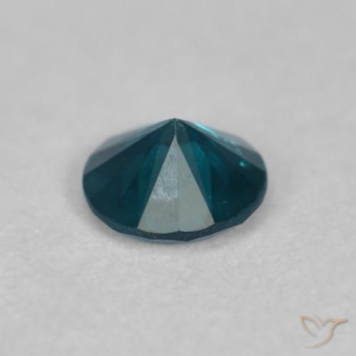 Diamante Azul natural de 0.12 ct, Redondo, VVS-VS