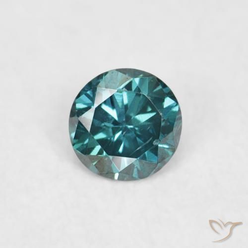 0.04ct Natural Verde Diamante, Redondo, VVS-VS