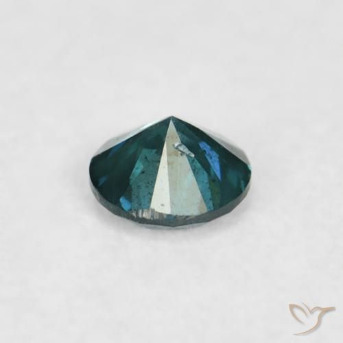 Diamante Azul natural de 0.04 ct, Redondo, VVS-VS