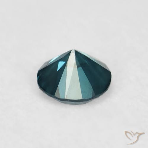 Diamante Azul natural de 0.05 ct, Redondo, VVS-VS