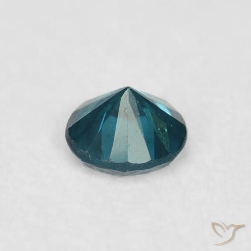 Diamante Azul natural de 0.03 ct, Redondo, VVS-VS