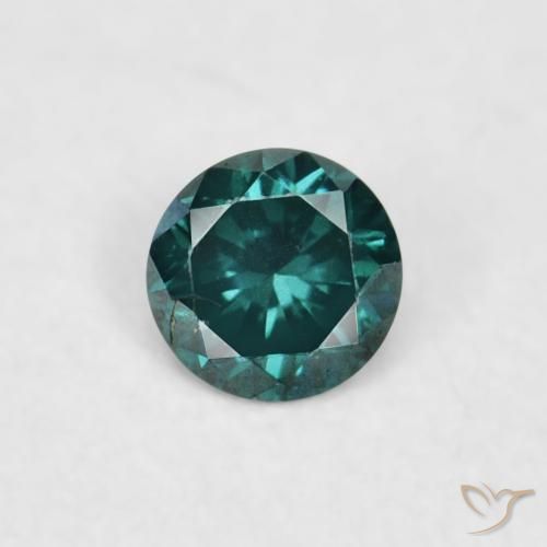 0.04ct Natural Verde Diamante, Redondo, VVS-VS