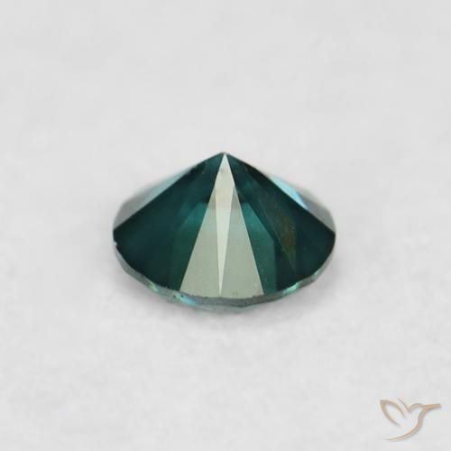 Diamante Verde natural de 0.04 ct, Redondo, VVS-VS