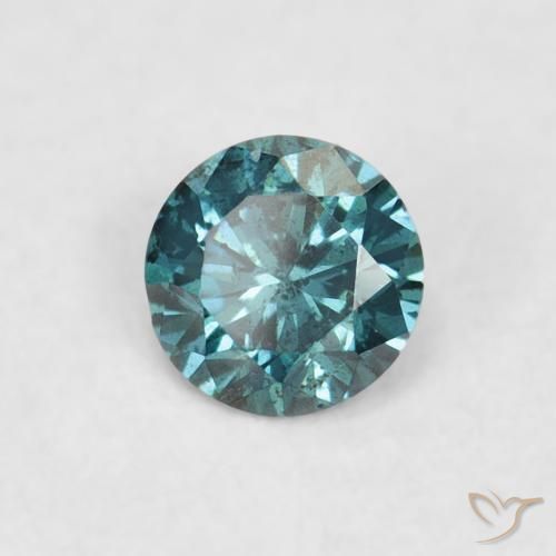 Diamante Verde natural de 0.05 ct, Redondo, VVS-VS