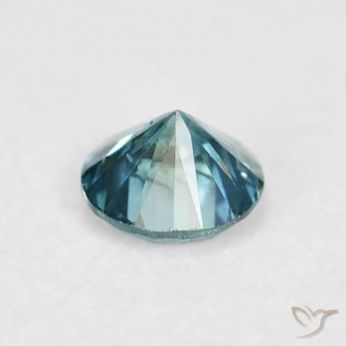 Diamante Azul natural de 0.06 ct, Redondo, VVS-VS