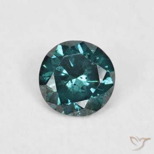 0.04ct Natural Verde Diamante, Redondo, VVS-VS