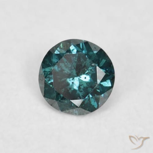 Diamante Verde natural de 0.04 ct, Redondo, VVS-VS