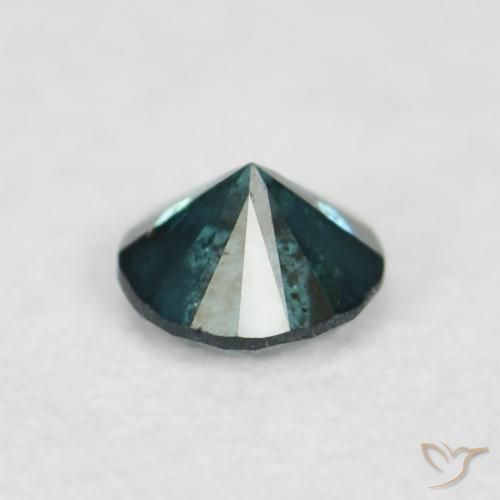 Diamante Verde natural de 0.04 ct, Redondo, VVS-VS