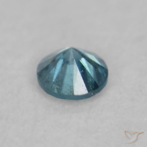 Diamante Azul natural de 0.03 ct, Redondo, VVS-VS