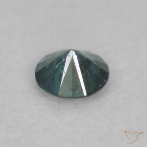 Diamante Azul natural de 0.03 ct, Redondo, VVS-VS