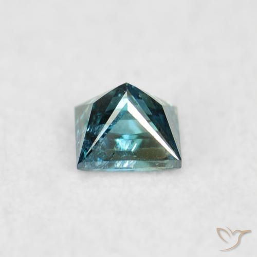 Diamante Azul natural de 0.06 ct, Cuadrado, VS