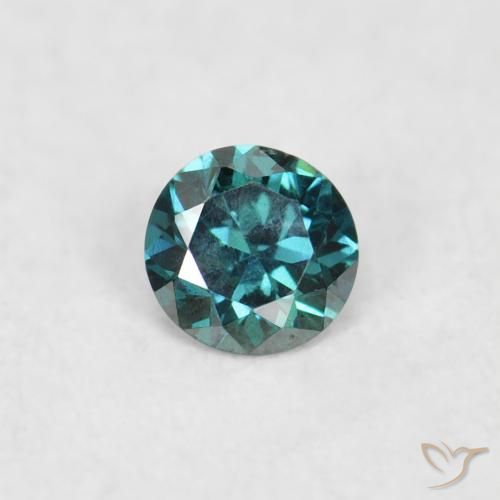 0.03ct Natural Azul Diamante, Redondo, VS
