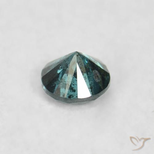 Diamante Azul natural de 0.05 ct, Redondo, VS