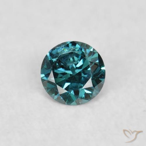 0.03ct Natural Verde Diamante, Redondo, VS