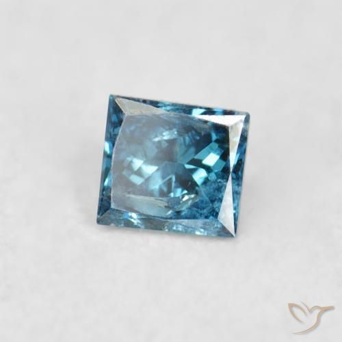 Diamante Azul natural de 0.02 ct, Cuadrado, VS