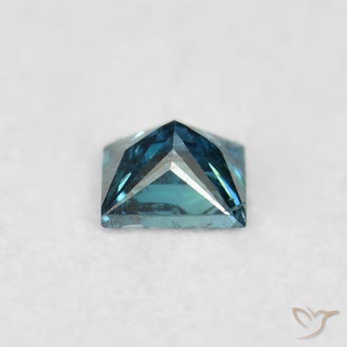 Diamante Azul natural de 0.02 ct, Cuadrado, VS