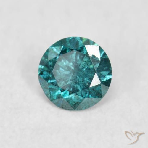 Diamante Verde natural de 0.06 ct, Redondo, VS