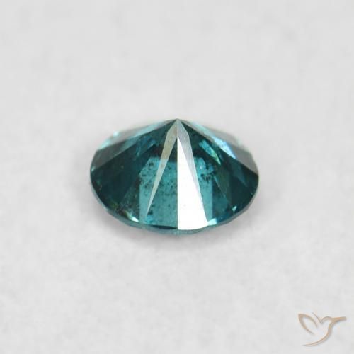 Diamante Verde natural de 0.06 ct, Redondo, VS