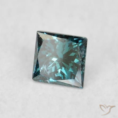 Diamante Verde natural de 0.07 ct, Cuadrado, VS