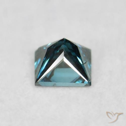 Diamante Verde natural de 0.07 ct, Cuadrado, VS