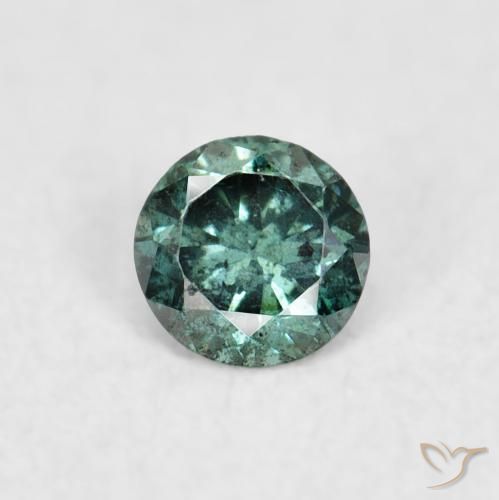 0.06ct Natural Verde Diamante, Redondo, VS-SI