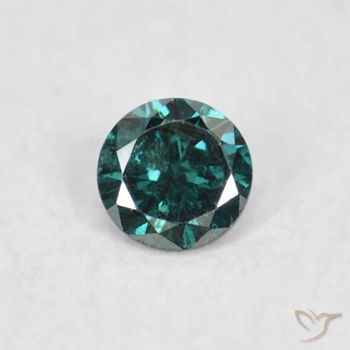 0.04ct Natural Verde Diamante, Redondo, VS-SI