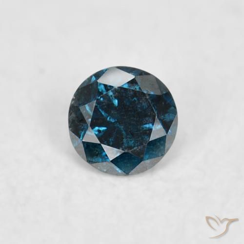 0.05ct Natural Azul Diamante, Redondo, VS-SI