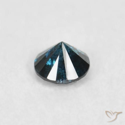 Diamante Azul natural de 0.05 ct, Redondo, VS-SI