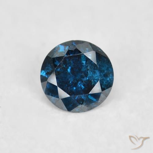 0.06ct Natural Azul Diamante, Redondo, VS-SI