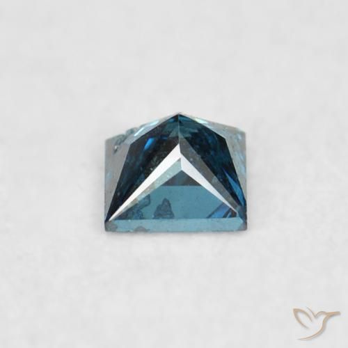 Diamante Azul natural de 0.05 ct, Cuadrado, VS-SI