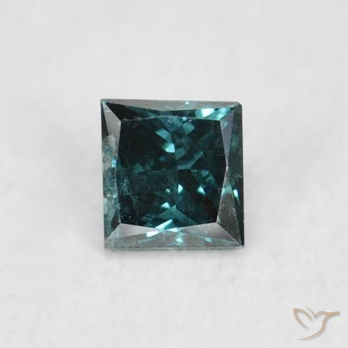 0.05ct Natural Verde Diamante, Cuadrado, VS-SI