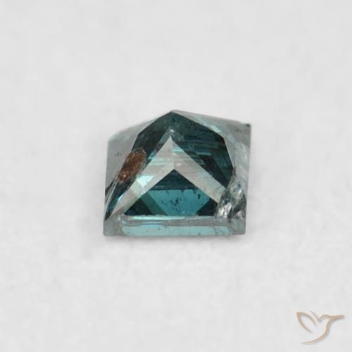 Diamante Verde natural de 0.05 ct, Cuadrado, VS-SI