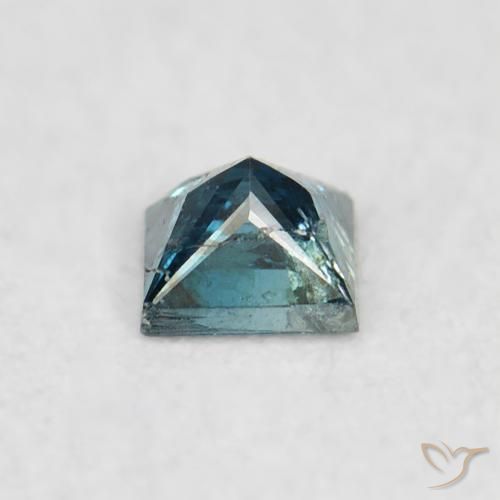 Diamante Azul natural de 0.07 ct, Cuadrado, VS-SI
