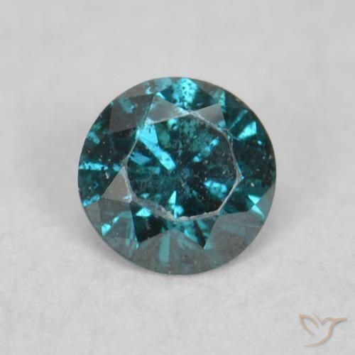 0.06ct Natural Azul Diamante, Redondo, VS-SI