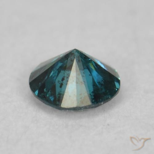 Diamante Azul natural de 0.06 ct, Redondo, VS-SI