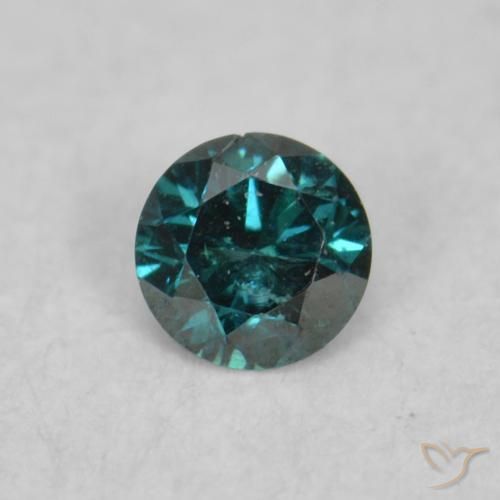 0.03ct Natural Verde Diamante, Redondo, VS-SI