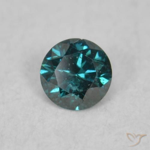 Diamante Verde natural de 0.03 ct, Redondo, VS-SI