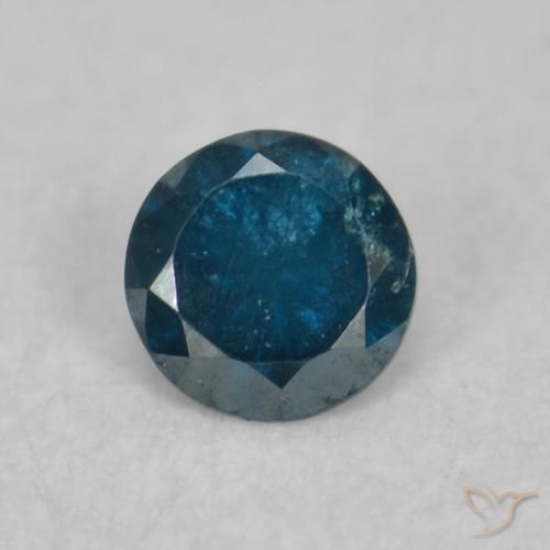 0.04ct Natural Azul Diamante, Redondo, VS-SI