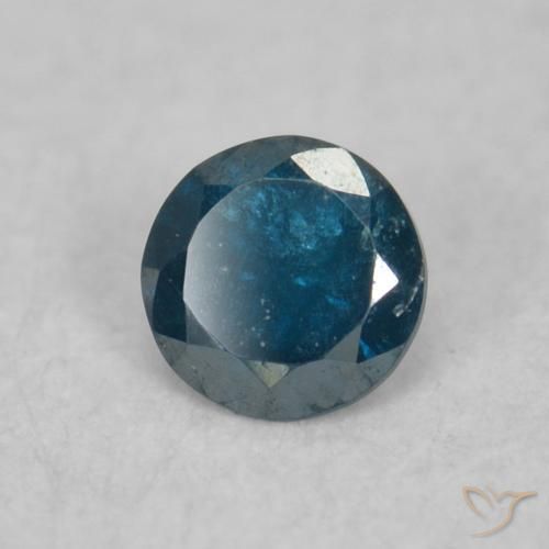 Diamante Azul natural de 0.04 ct, Redondo, VS-SI