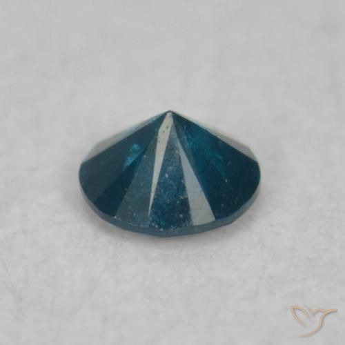 Diamante Azul natural de 0.04 ct, Redondo, VS-SI