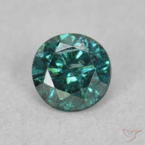 0.06ct Natural Verde Diamante, Redondo, VS-SI