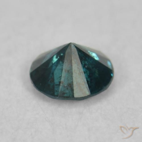 Diamante Azul natural de 0.07 ct, Redondo, VS-SI