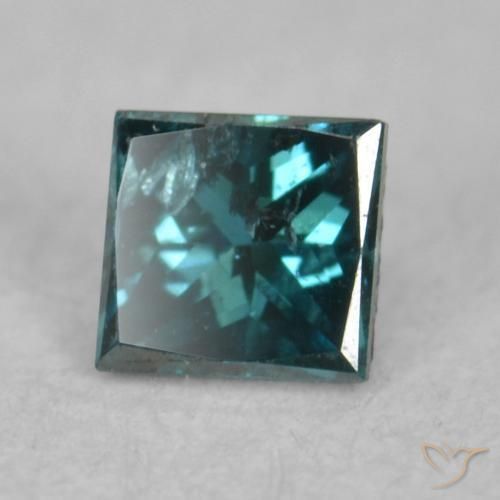 Diamante Verde natural de 0.07 ct, Cuadrado, VS-SI