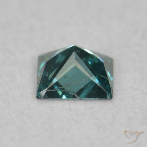 Diamante Verde natural de 0.05 ct, Cuadrado, VS-SI